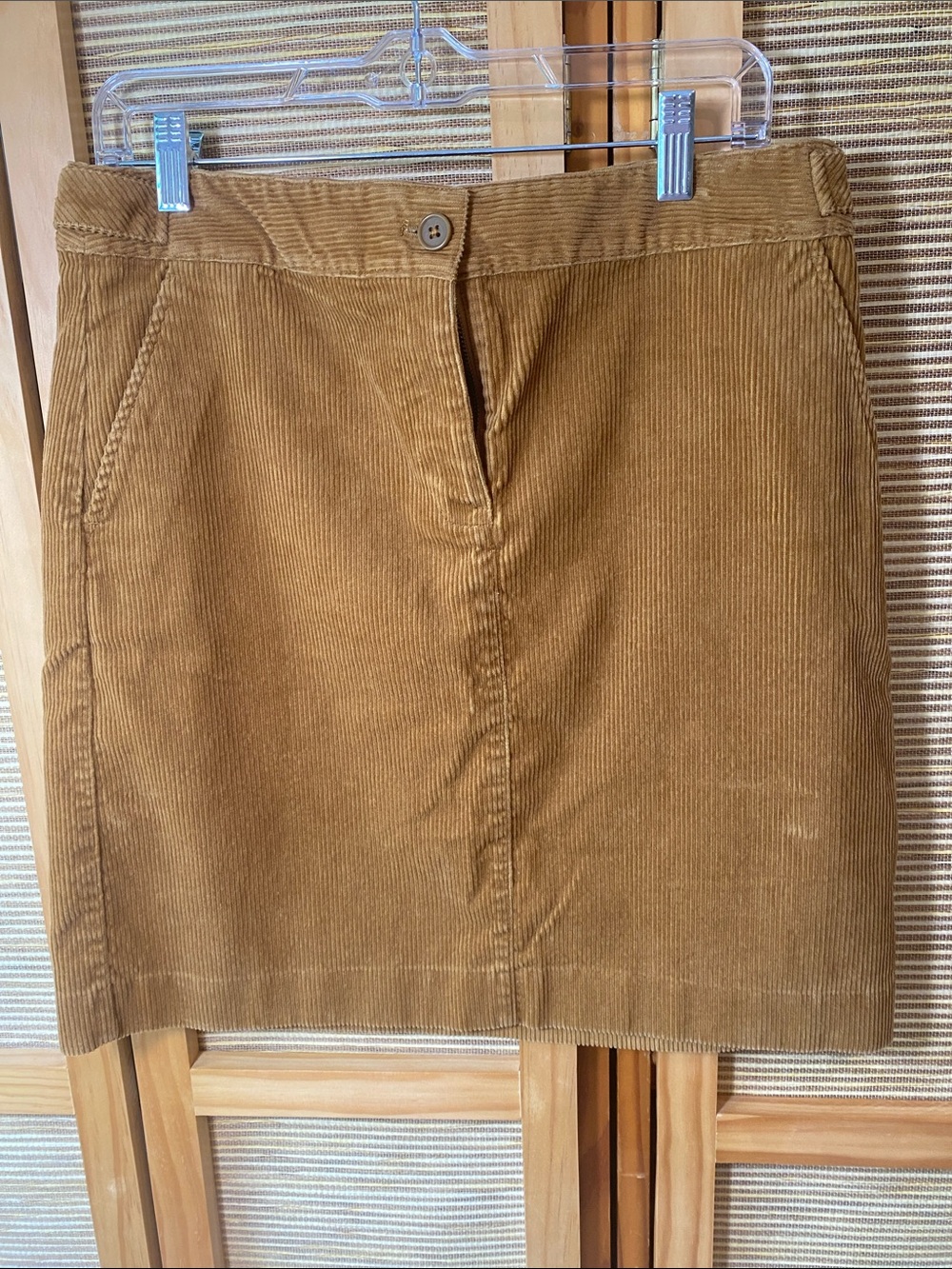 Talbots Tan Corduroy Skirt Sz 6